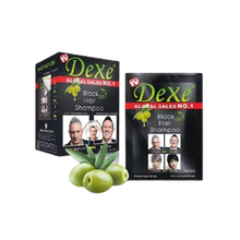 Load image into Gallery viewer, Dexe Black Hair Color Shampoo Natural Black (25ml X 10 Sachet) Instant Color