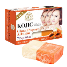 Load image into Gallery viewer, 2x Kojic White Gluta 4 In 1 Papaya Arbutin 7 Days Soap 160g 0riginal.