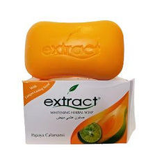 Load image into Gallery viewer, Extract Papaya Calamansi Herbal Soap – 125g (Pack of 4)