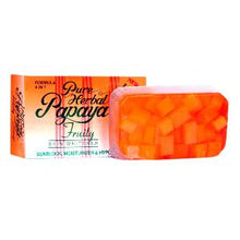 Load image into Gallery viewer, Pure Herbal Papaya Fruity Formula Soap – 135g