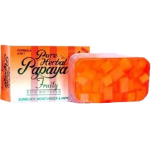 Load image into Gallery viewer, Pure Herbal Papaya Fruity Formula Soap – 135g