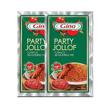Load image into Gallery viewer, Gino Party Smokey Jollof Tomato Paste Mix with Seasoning – Pack of 10 Sachets