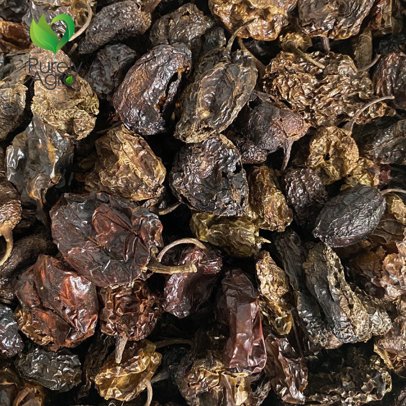 Purelyagro Whole Cameroon Pepper - Dried Extra Hot Chilli Piper Nigrum - Cameroun Pepper