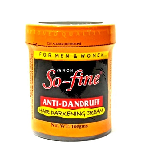 2 pack - SO - FINE Anti-Dandruff Hair Darkening Cream- 100g (Darkening, Anti Dandruff) Zenon