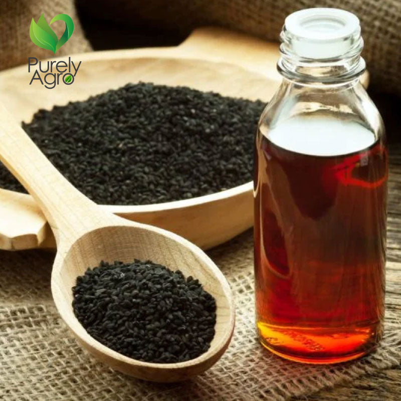 Purelyagro Black Seed Oil - Strong Black Seed Oil 100% Pure Raw Unadulterated Nigella Sativa Black Cumin Oil