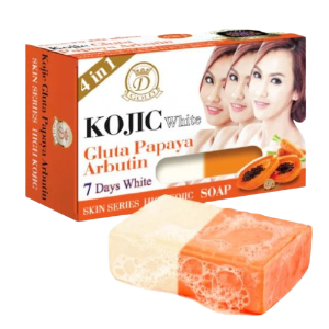2x Kojic White Gluta 4 In 1 Papaya Arbutin 7 Days Soap 160g 0riginal.