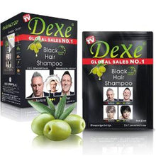Load image into Gallery viewer, Dexe Black Hair Color Shampoo Natural Black (25ml X 10 Sachet) Instant Color
