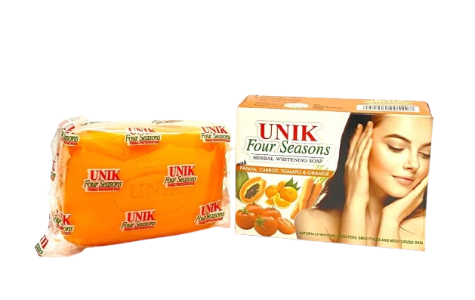 Four Seasons Herbal, Papaya, Carrot, Tomato & Orange Body Whitening Soap 150g x4pcs