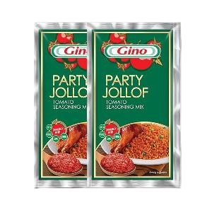 Gino Party Smokey  Jollof Tomato Paste  Mix with seasoning  (Pack of 10 Sachets)